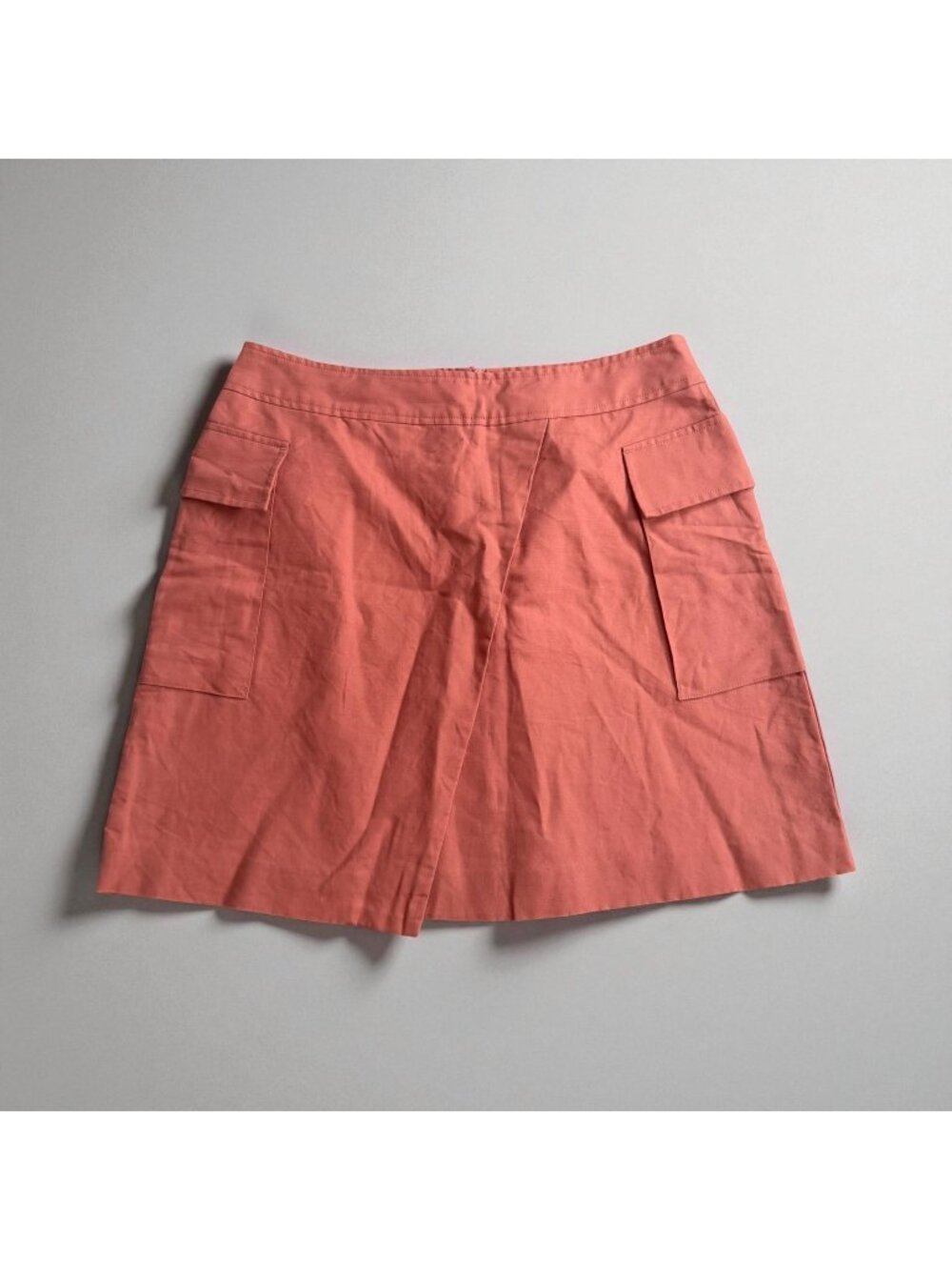 BANANA REPUBLIC Orange Asymmetrical Cut Skirt Size 10
